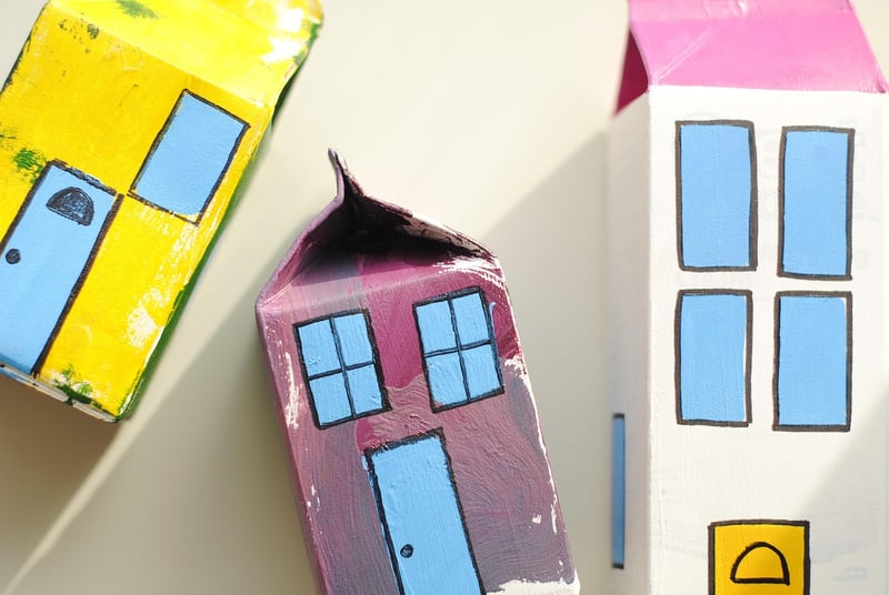 Upcycled art for kids